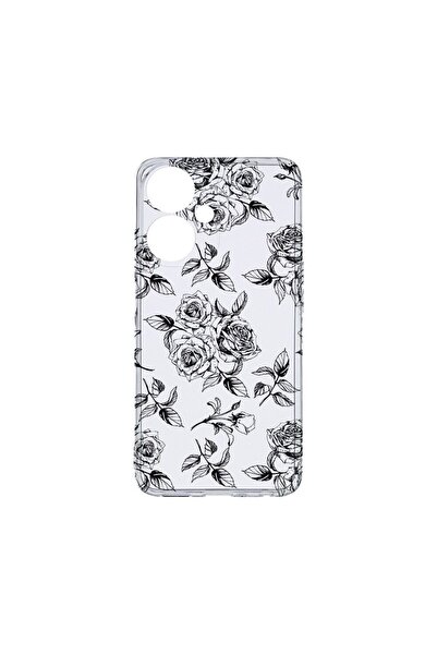 bestcase Διαφανής Θήκη Σιλικόνης, Συμβατή με Honor X7b, Μαύρα Τριαντάφυλλα, Α...