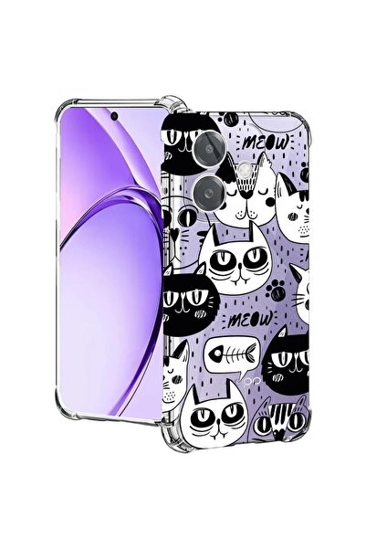 bestcase ¬Æ Husa pentru OPPO A60 5G / A40 / A40M, Anti Shock 1.5MM, Cool Cats...