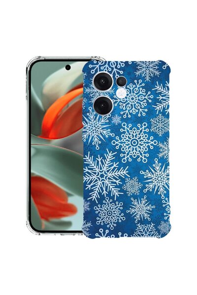 bestcase ¬Æ Husa compatibila OPPO Reno13 F 5G, Anti Shock 1.5MM, Winter Patte...