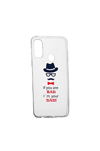bestcase Husa Silicon Compatibila Cu Motorola Moto E40, Bad Dad, rezistenta l...
