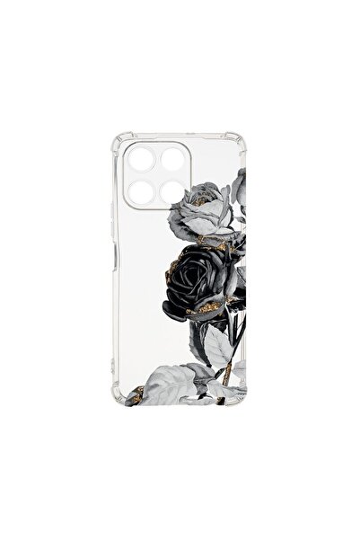 bestcase ¬Æ Husa pentru Honor 200 Smart, Anti Shock 1.5MM, Black Rose, Rezist...