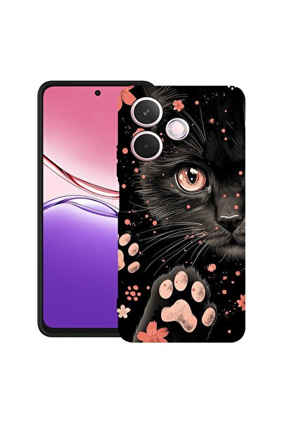 bestcase ¬Æ Husa TPU Ultra Slim Compatibila cu OPPO A5 Pro, Black Cat, 205204...