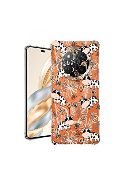 bestcase ¬Æ Husa pentru Honor Magic7 Lite, Anti Shock 1.5MM, Cow Pattern, Pro...