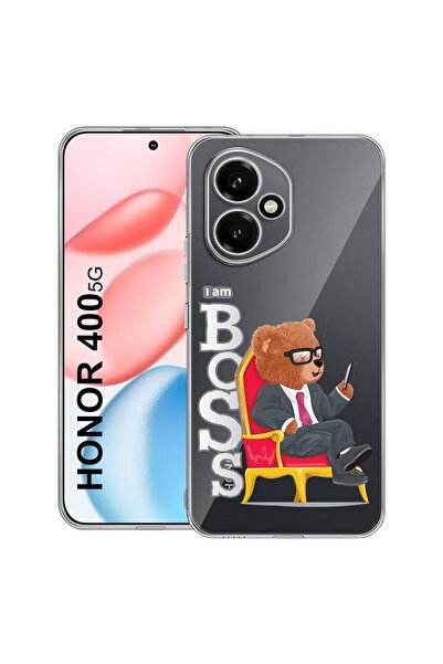 bestcase ¬Æ Husa Clear Silicon pentru Honor 400, Teddy Bear - I'm Boss, 20364...