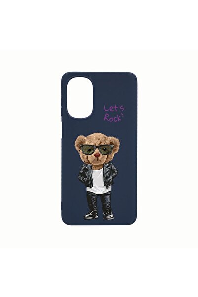 bestcase Силиконов калъф, съвместим с Motorola Moto G62 5G, Мече  "Let's Rock...