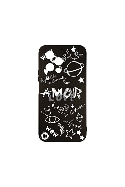 bestcase Husă Premium din Silicon, Compatibilă cu Honor 200 Lite, Goth Love, ...