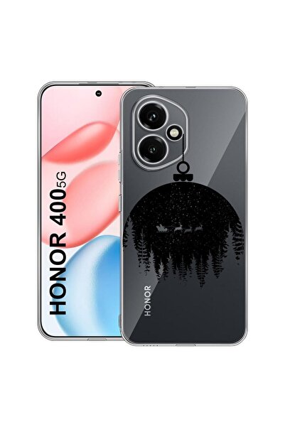 bestcase ¬Æ Clear Silicone Case for Honor 400, Xmas Globe, 2036423 T 1605