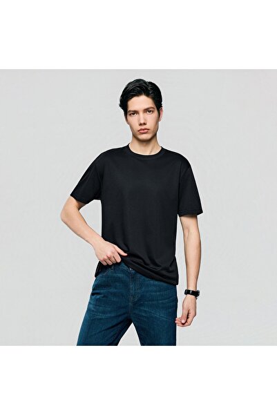 Giordano Men Slim Cotton Modal Silk Premium Tee