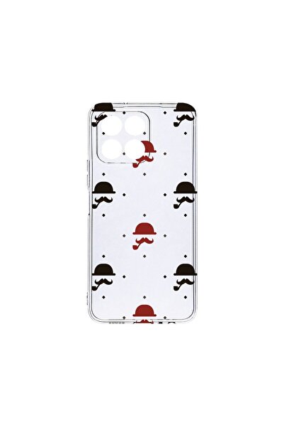 bestcase Διαφανής Θήκη Σιλικόνης, Συμβατή με Honor X6, Σχέδιο Μουστάκι, Αντικ...