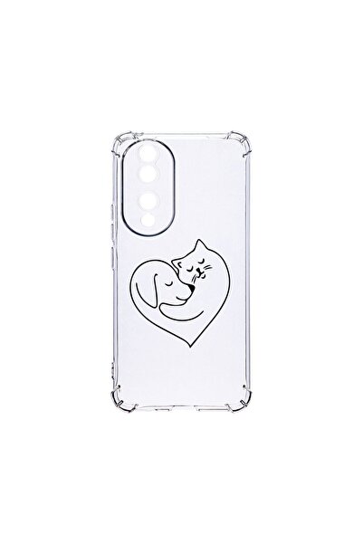 bestcase Противоударен калъф 1.5ММ, съвместим с Honor 90, Дизайн  "Кучешка и ...