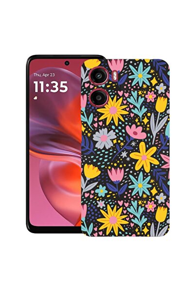 bestcase ¬Æ Husa pentru Motorola Moto E15 / Moto G05, Little Flowers, Slim Si...