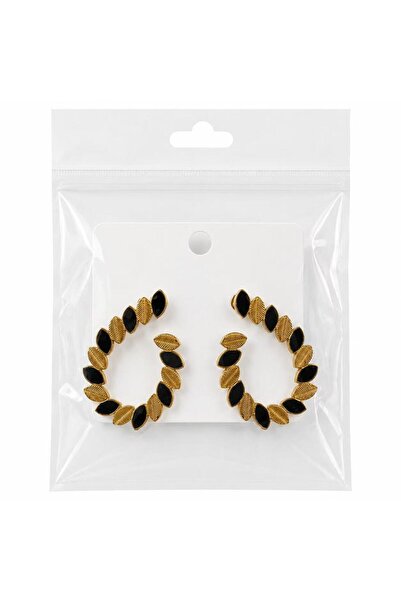 shoppy delight STYLISH GOLDEN BLACK EAR RING