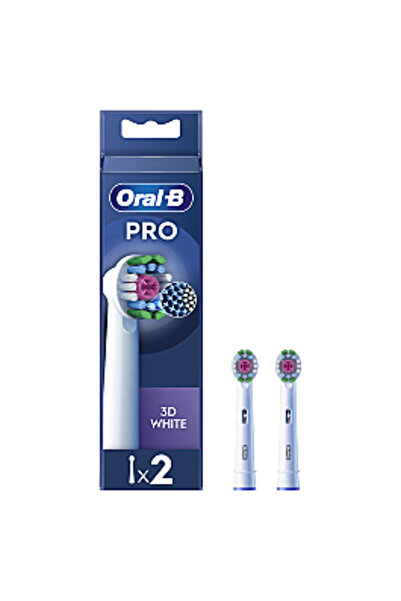Oral-B 3D White electric toothbrush refills, 2 pieces