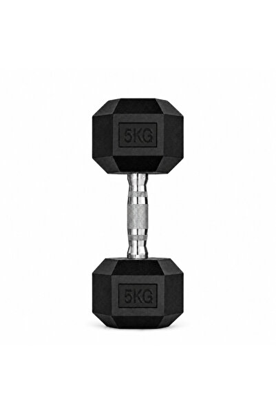PROCART Ganteră hexagonală de fitness 5 kg, mâner ergonomic, pentru exerciții...