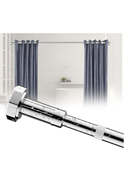 Arabest Adjustable Telescopic Shower Curtain Rod,129cm-230cm,Non-Slip Spring ...