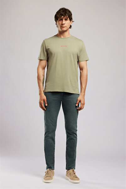 Lee Cooper Tricou KWASI pentru bărbați, 100% bumbac, cu imprimeu, cu gâtul ro...