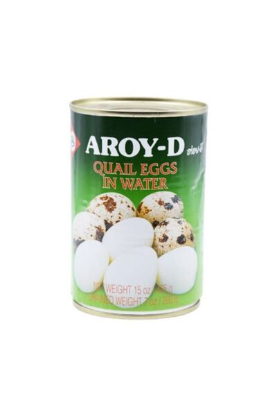Aroy D بيض السمان المعلب في الماء 425 جرام