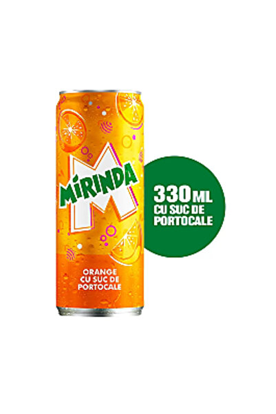mirinda băutură carbogazoasă cu suc de portocale 0,33 L