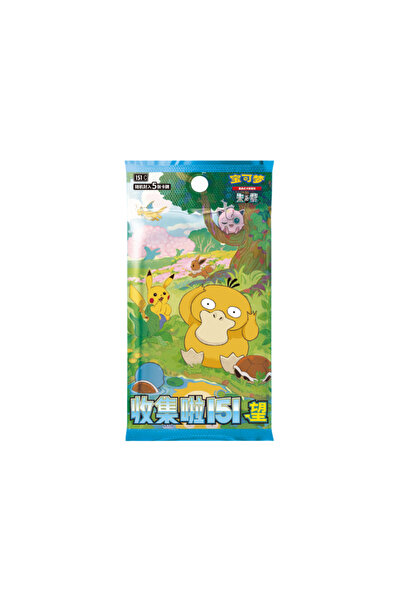 Pokemon TCG Original Chinese 151 Vol.2 Booster Pack, 1 Pack Contains 5 Cards