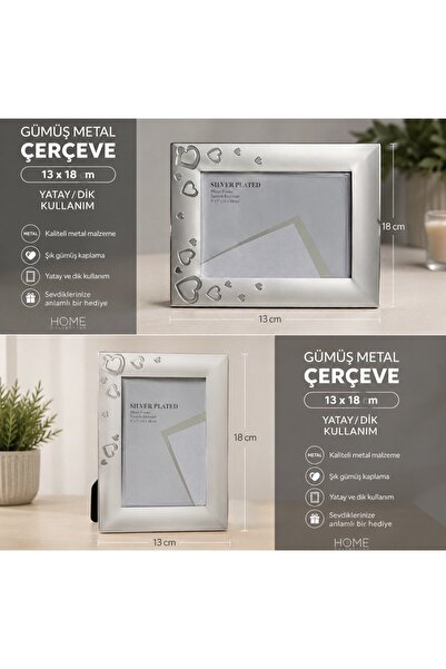 Hazal Srebrni metalni okvir 13*18 cm