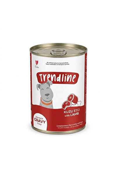 Trendline ‏ترند لاين طعام رطب للكلاب البالغة لحم الضان في المرق وزن اربعمائة ...