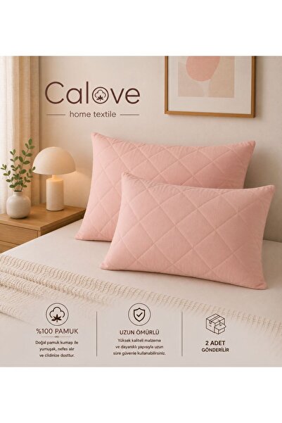calove Premium 100% pamučni sivi štitnik za jastuk, set od 2 komada, prošiven...
