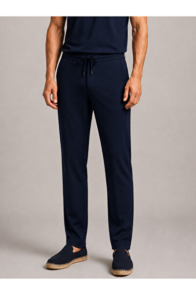 Xint Erkek Lacivert Formunu Koruyan Slim Fit Jogger
