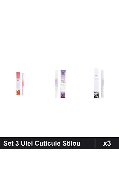NAİLS Set 3 Ulei Cuticule Tip Stilou - Strawberry, Lavanda, Osmanthus Global ...