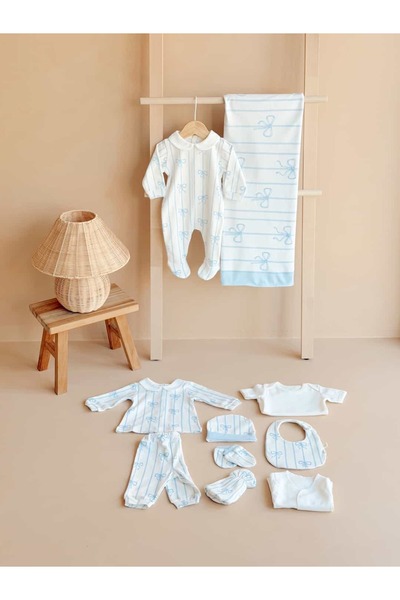 Deddy Atelier Mavi Fiyonk Hastane Çıkışı 10'lu Set