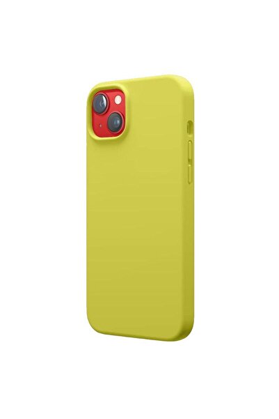 lemontti Husa Liquid Silicon MagCharge iPhone 14 Galben (protectie 360°, mate...