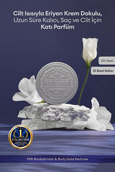 Milk Baobab Uzun Süre Kalıcı, Saç ve Cilt İçin Katı Parfüm Hair & Body Solid ...