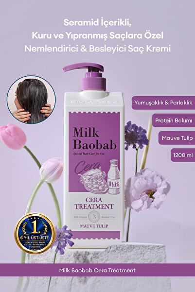 Milk Baobab Kuru ve Yıpranmış Saçlara Nemlendirici&Besleyici Saç Kremi Cera T...
