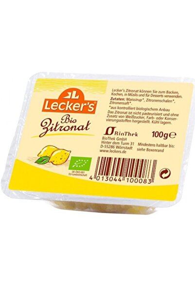 Lecker's Βιολογική φλούδα λεμονιού, 100γρ.