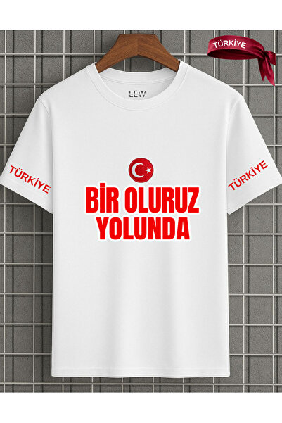 lovver Tricou din bumbac cu bandană imprimată premium, cu design special pent...