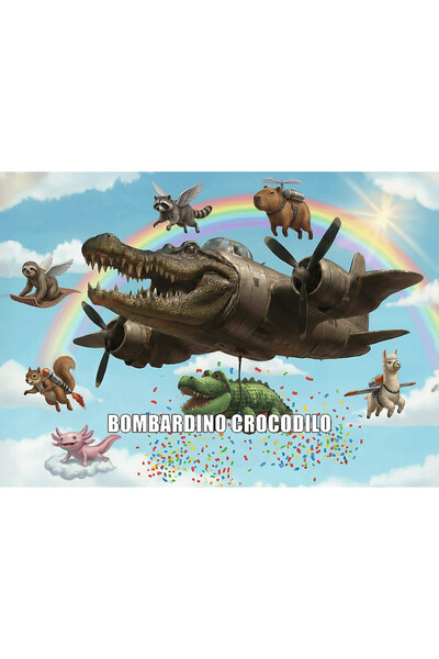 Trefl Puzzle 200 BrainRots Bombardino Crocodilo