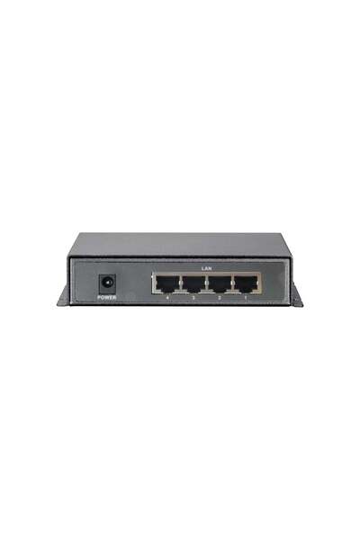 LEVEL ONE Switch PoE+ LevelOne 4xFE PoE 120W Metalic