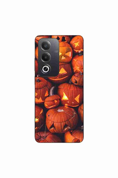 OEM Husa compatibila cu Oppo A80 Silicon Gel Tpu Model Halloween Dovleci Lumi...