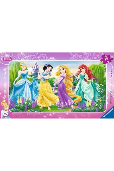 RAVENSBURGER Puzzle 15 Prințese Disney Ramă