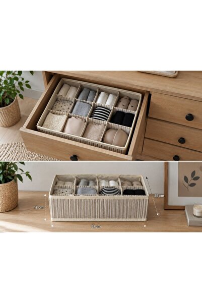 Pixue 12-Compartment Hard Form Premium Organizer Drawer Organizer