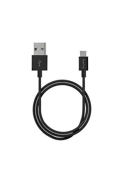 Puro Cablu USB USB-A - USB-C 1 m Negru (PUR516BLK)