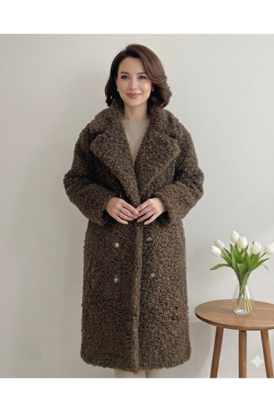 DAY BY DAY Winter Jacket with Soft Crinkled Lamb Wool Fabric and Fully Lined ...