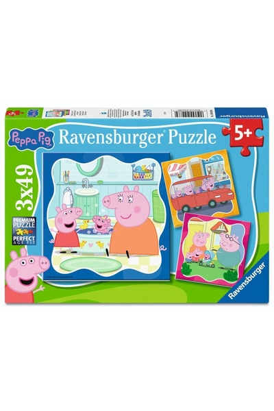 RAVENSBURGER Puzzle 3x49 Peppa Pig