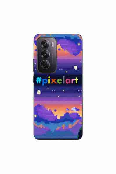 OEM Θήκη συμβατή με Oppo Reno12 Pro από σιλικόνη gel TPU με σχέδιο Pixel Art ...