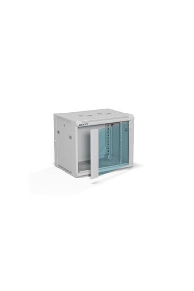 Alantec Rack de server 19 inch 9U 600x450, uși din sticlă, panouri laterale d...