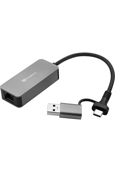Sandberg USB-C/A 2.5 GbE RJ45 Adapter