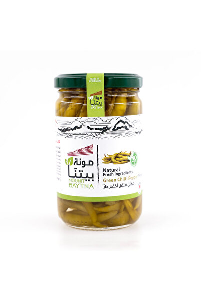 mounit baytna Green Chilli Pepper Pickles 350 g