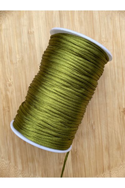 Lorin hobi Floş ip,sıçan kuyruğu 2mm 5 metre YEŞİL