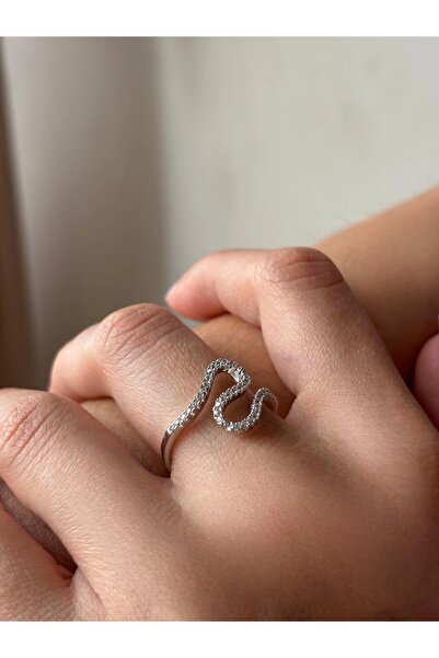 Oria Jewelry 925 silver ring with zircons