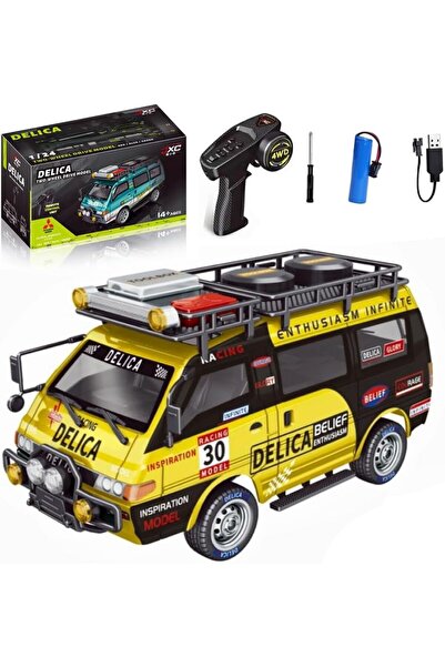 RC سيارة تويز JXC 1/24 4WD RTR ديليكا باللون الأحمر، نسخة مرخصة رسميًا، تعمل ...