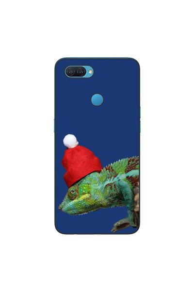 OEM Калъф, съвместим с Oppo A12, силиконов гел TPU, с десен Коледен хамелеон